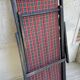 Folding deck chair WOOD and CANVAS Vintage