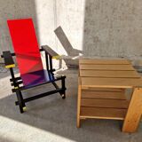 Vintage crate table, 1990s oak