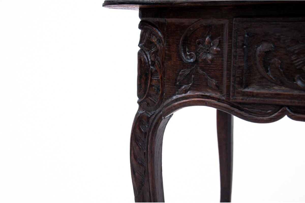 Antique table, Western Europe, late 19th century. After renovation.