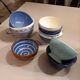 Set of 10 old vintage bowls