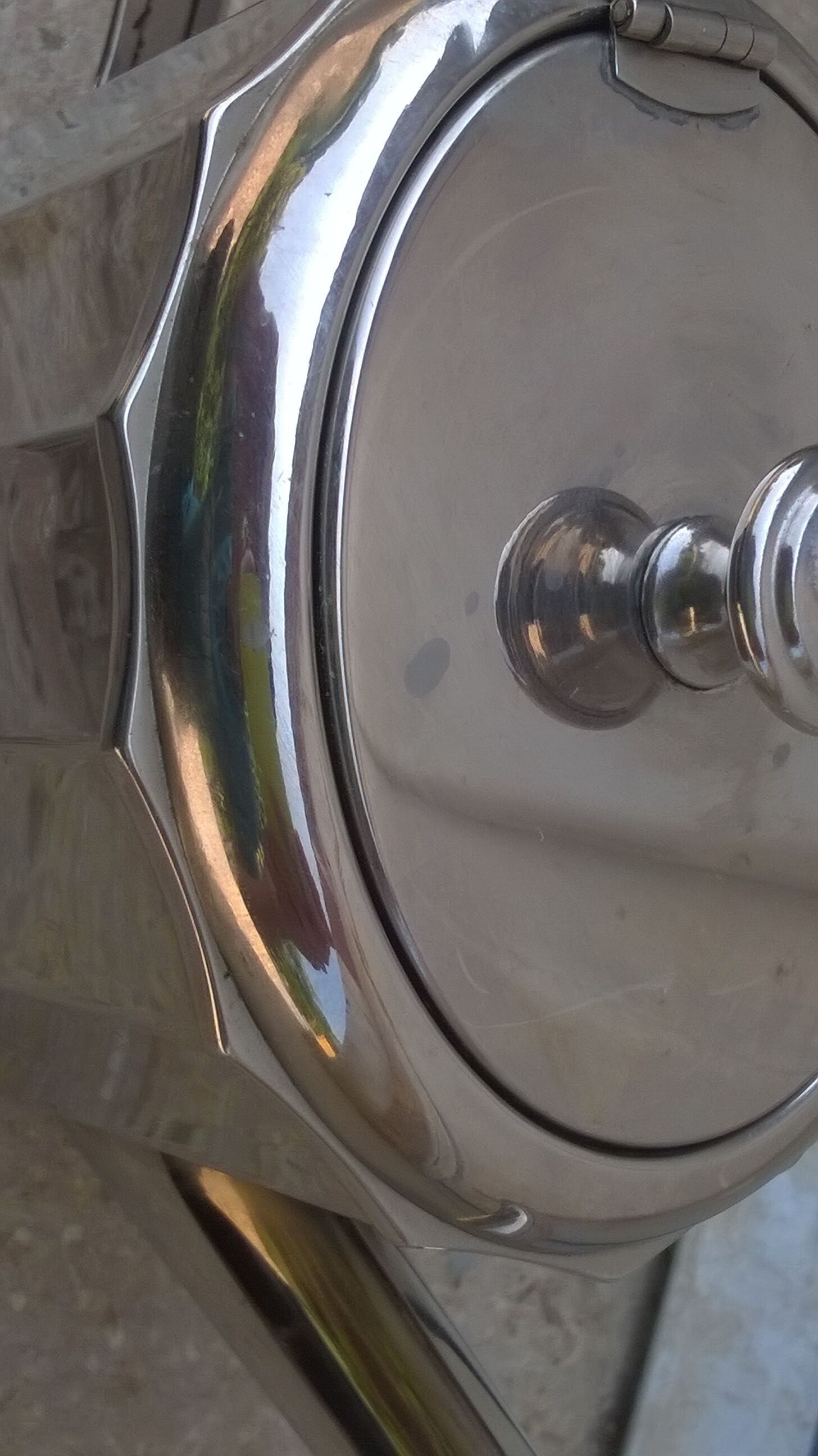 Silver metal teapot WMF year 1960