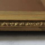 Large Art Deco mirror gilded wood  77x40cm