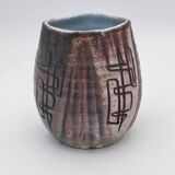 Vase Accolay motifs graphiques