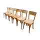 Lot of six old bistro chairs