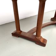 Table de repas ou bureau Art Déco en chêne et hêtre – Années 1930