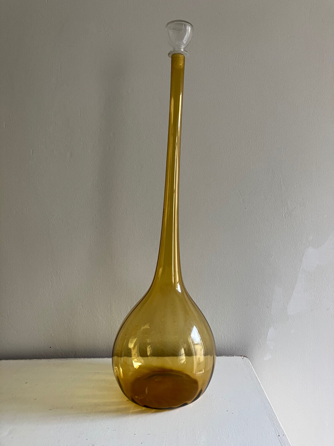 Italian blown glass carafe