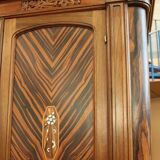 Art Deco period bookcase signed by Jules Cayette Nancy