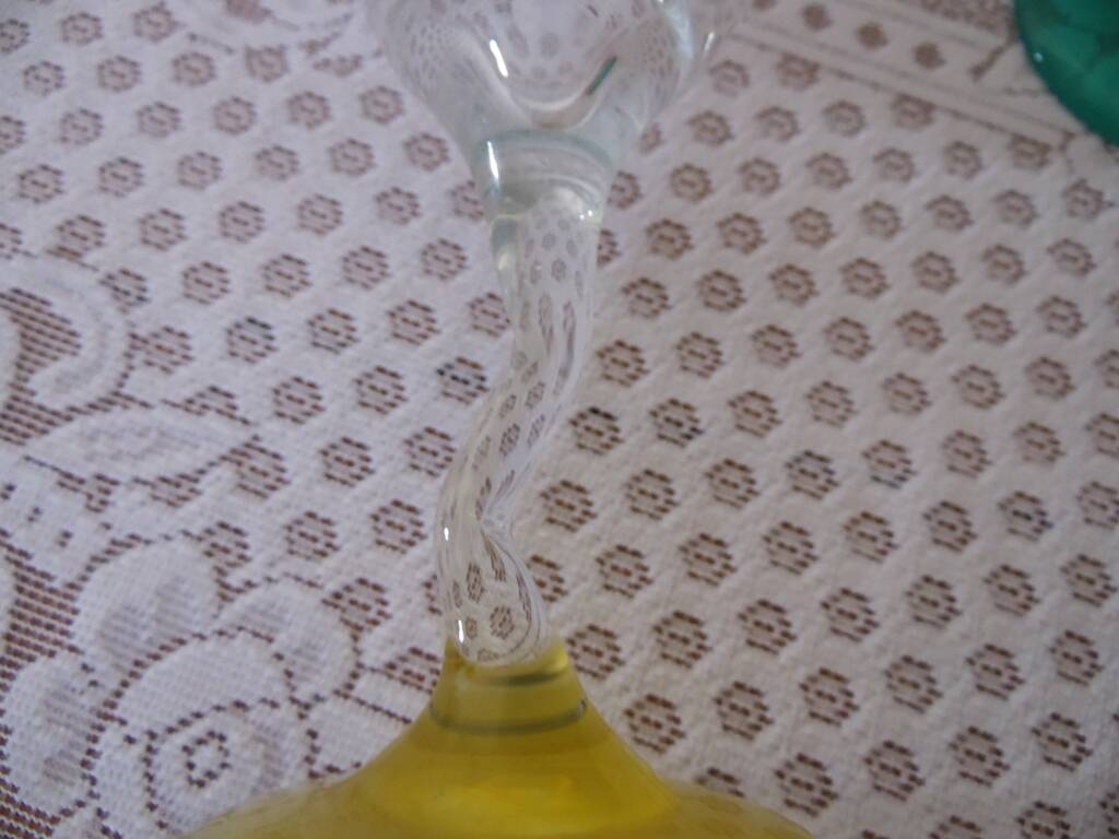 4 colored champagne glasses