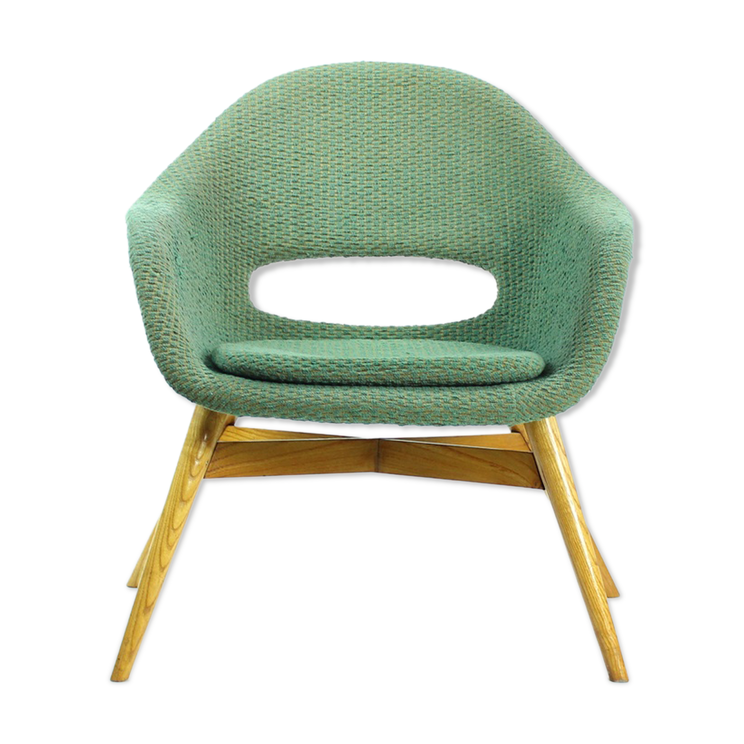 Shell armchair by Frantisek Jirak, Czechoslovakia, circa 1960