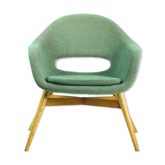 Fauteuil Shell par Frantisek Jirak, Tchécoslovaquie, circa 1960