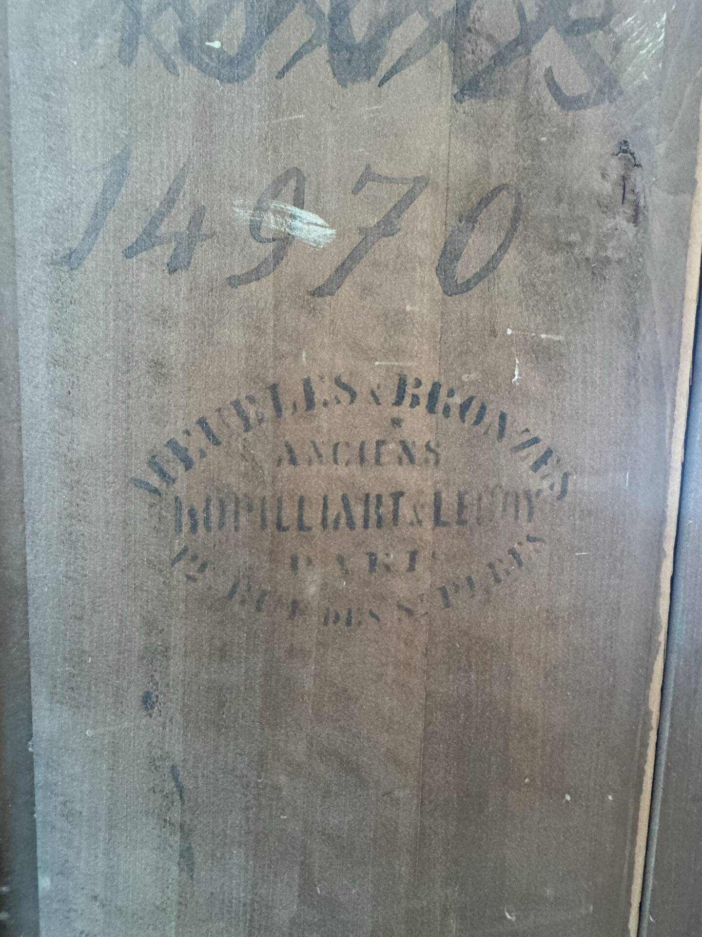 Tall antique wardrobe Hopilliart & Leroy