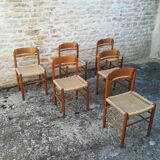 6 rope seated chairs