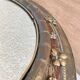 Round mirror in worked copper, Italy 1950