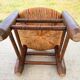 Brutalist children's chair attributed to Charles Dudouyt, 19th century.