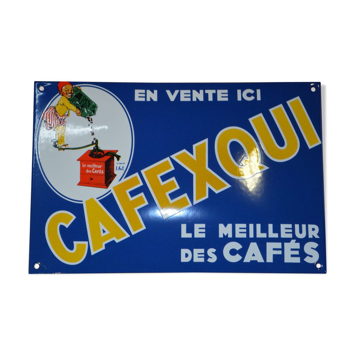 Enamelplate "cafexqui" the best coffees