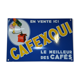 Enamelplate "cafexqui" the best coffees