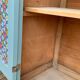 Vintage Parisian wardrobe in grey-blue green.