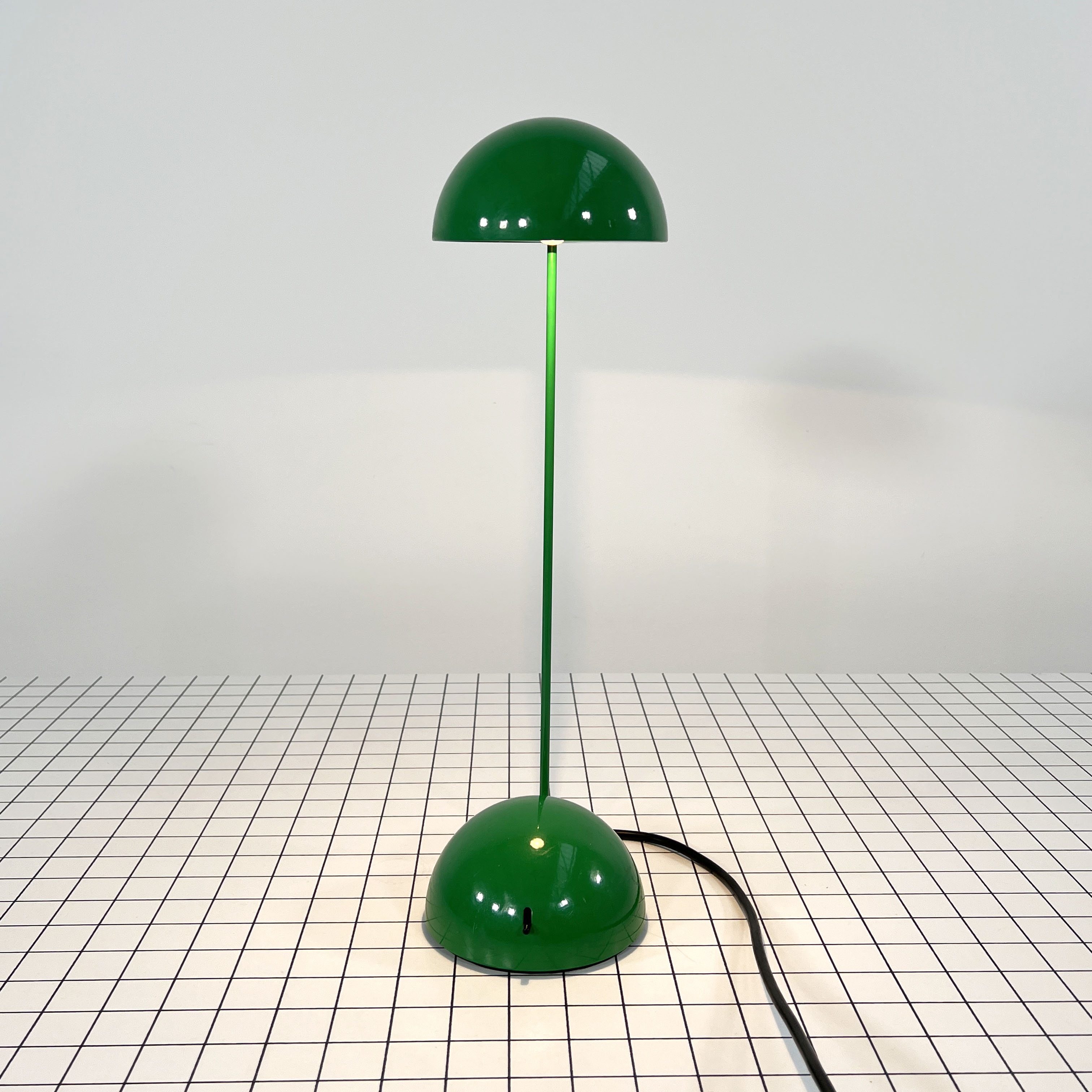 Green "bikini" table lamp by R. Barbieri & G. Marianelli for Tronconi, 1970