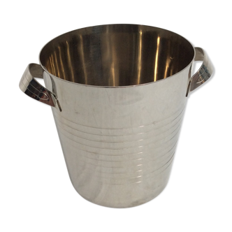 Stainless champagne bucket 18/8 dimension - height -19.5cm- high diameter -18.5 low diameter -14c