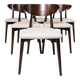 Scandinavian designer dining room chairs set of 6