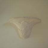 Pair of plaster wall sconces, palmette decoration, 20th century