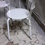 Ibisco model chair in black metal, by Giuseppe Raimondi