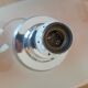 Vintage Maison Delmas lamp in brushed aluminum – Space Age design