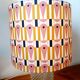 Whisky carafe lamp and abstract lampshade