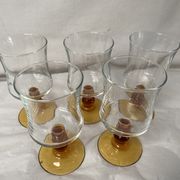 Set of 5 vintage glasses