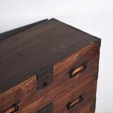 Old chest of drawers with small door – Meiji / Taishō period (c.1868-1926) #33