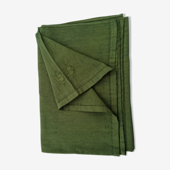 Drap lin vert olive