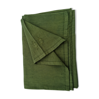 Drap lin vert olive