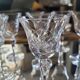 12 antique cut glass glasses – classic style – 50s/60s