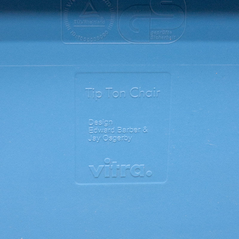 Chaise inclinable Vitra Tip Ton bleue