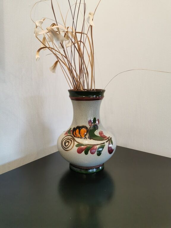 Colorful ceramic vase Vintage Scheurich 70