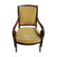 Mahogany butt armchair and mahogany veneer XIX th