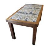 Table de ferme carreaux de ciments