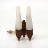 Scandinavian teak wall lamp, Sweden, 1950