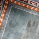 Tapis fait main Art Déco tibétain vintage 113 cm x 194 cm années 1960