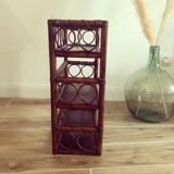 Rattan wall shelf