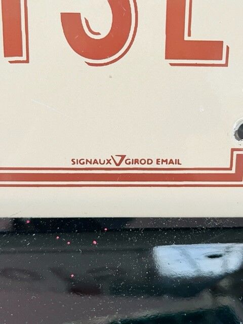 Enamelled plaque "Chemin de l'Ardoise"