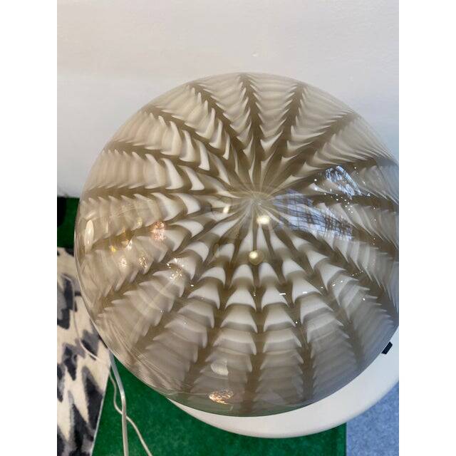 Italian Table Lamp Murano Glass by SimoEng in Light Brown