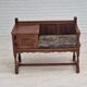 Commode assise en chêne années 1950 scandinave