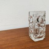 Brutalist Bubble Glass Vase by Josef Schott for Smalandshyttan, Mid-Century Swedish, 1960s