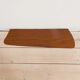 JM teak mirror with organic shape teak console, Denmark, 60s