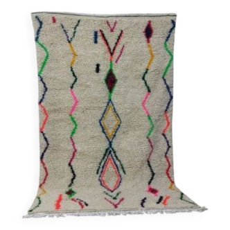 Tapis berbère mrirt en laine fait main 236 X 140 CM