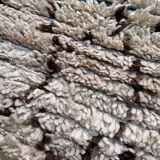 Azilal beige Moroccan rug - 161 x 81 cm
