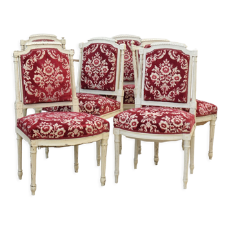 6 Louis XVI style chairs