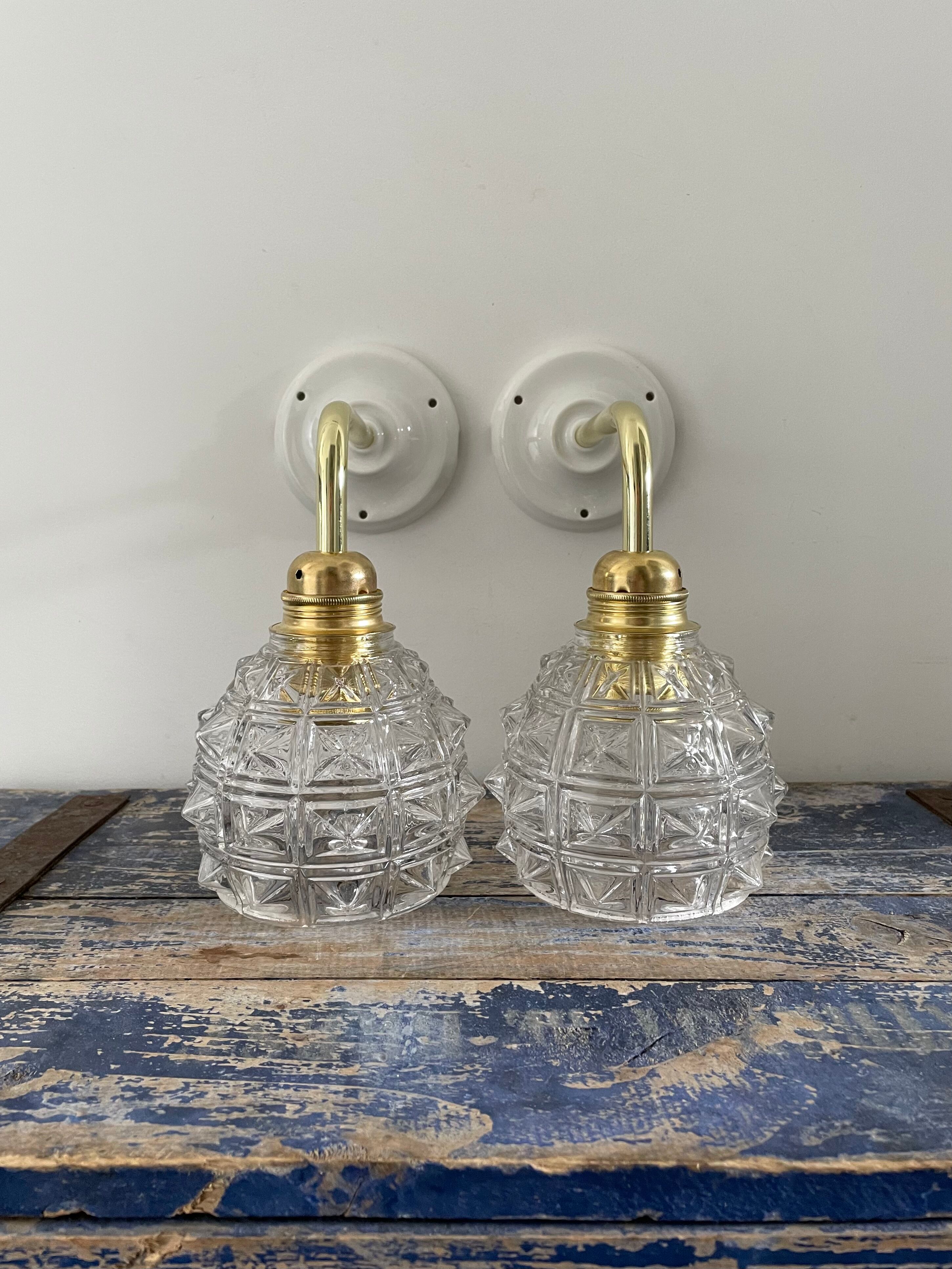 Pair of vintage wall lights
