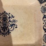 Rectangular dish, Manufacture de Gien, model Carré Bleu